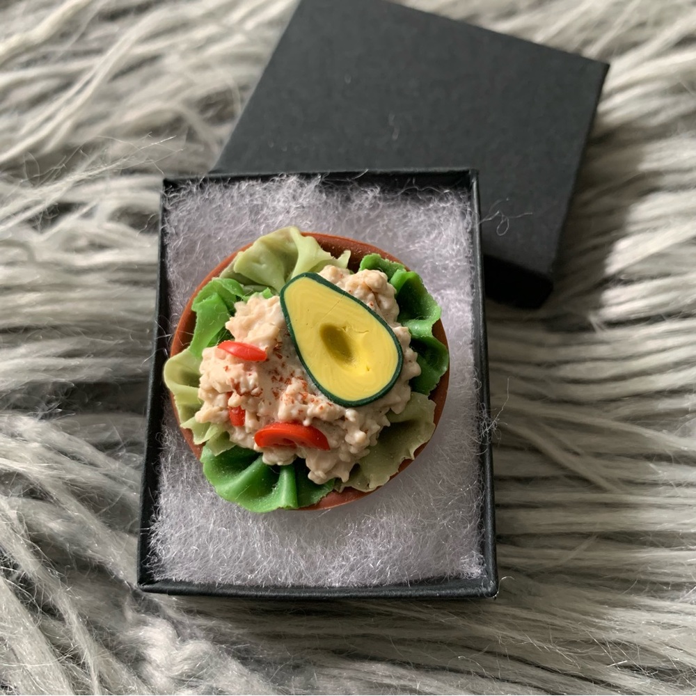 Vintage Salad Brooch Unique